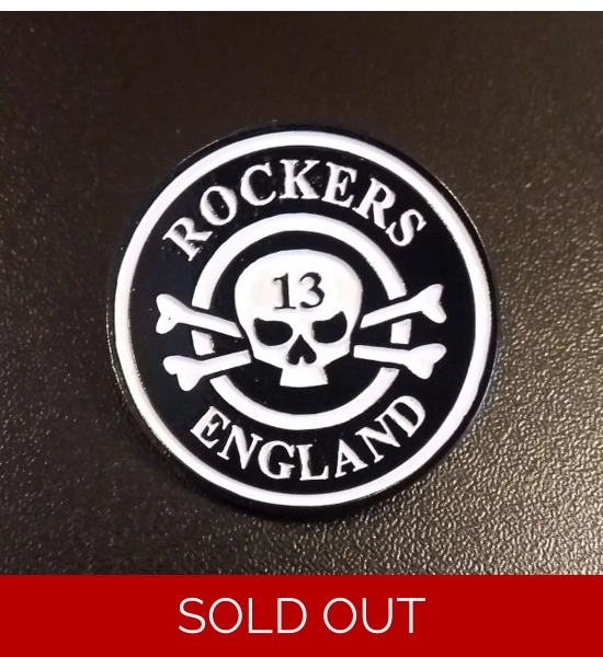 Rockers England 3cm Metal Enamel Pin Badge UK P&P Included Rockers England 3cm Metal Enamel Pin Badge UK P&P Included